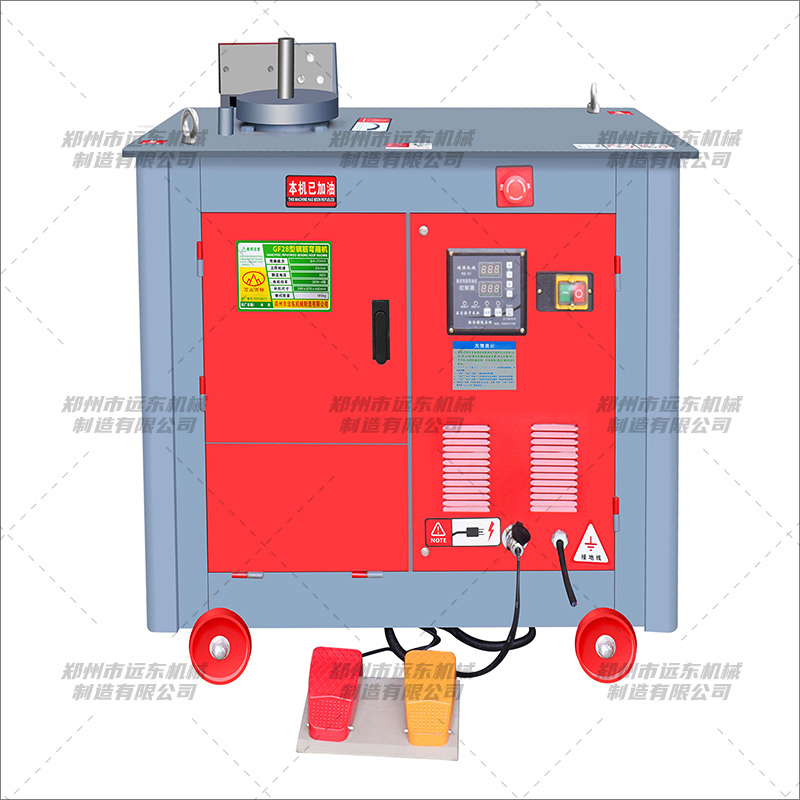 GF28型數控鋼筋彎箍機(圖1) GF28型數控鋼筋彎箍機(圖1)